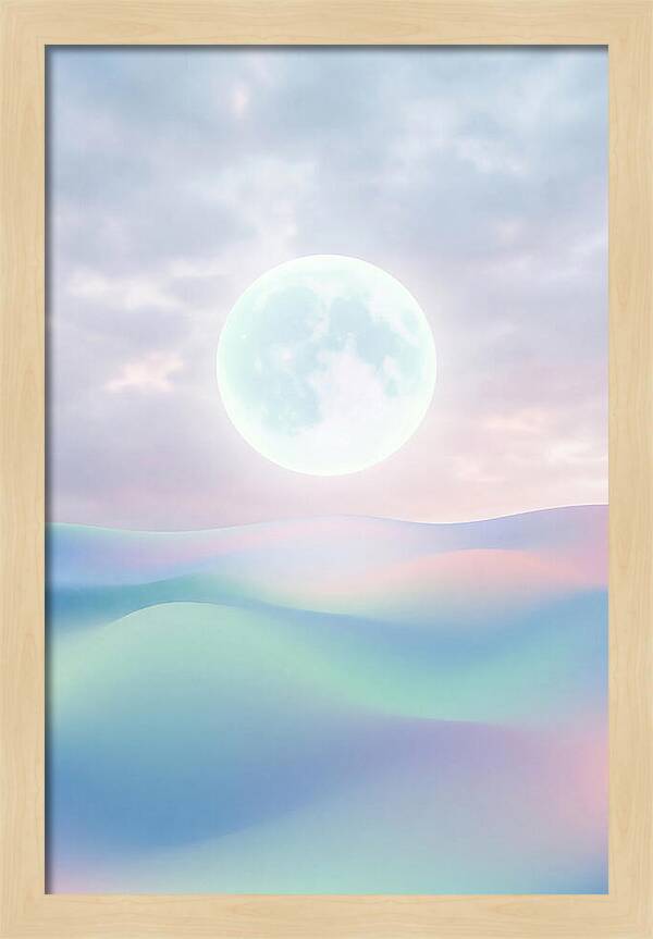 Moonlight Over Serene Waves