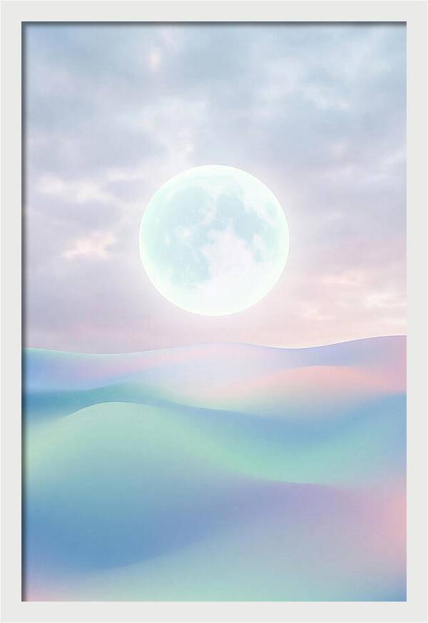 Moonlight Over Serene Waves