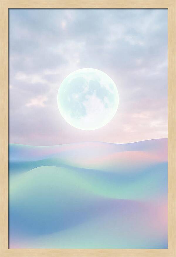 Moonlight Over Serene Waves