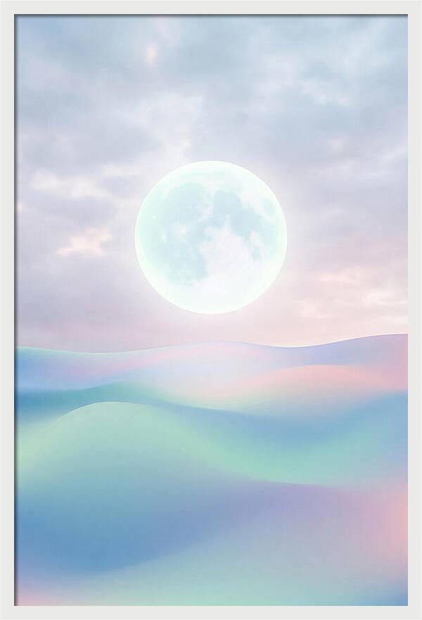 Moonlight Over Serene Waves