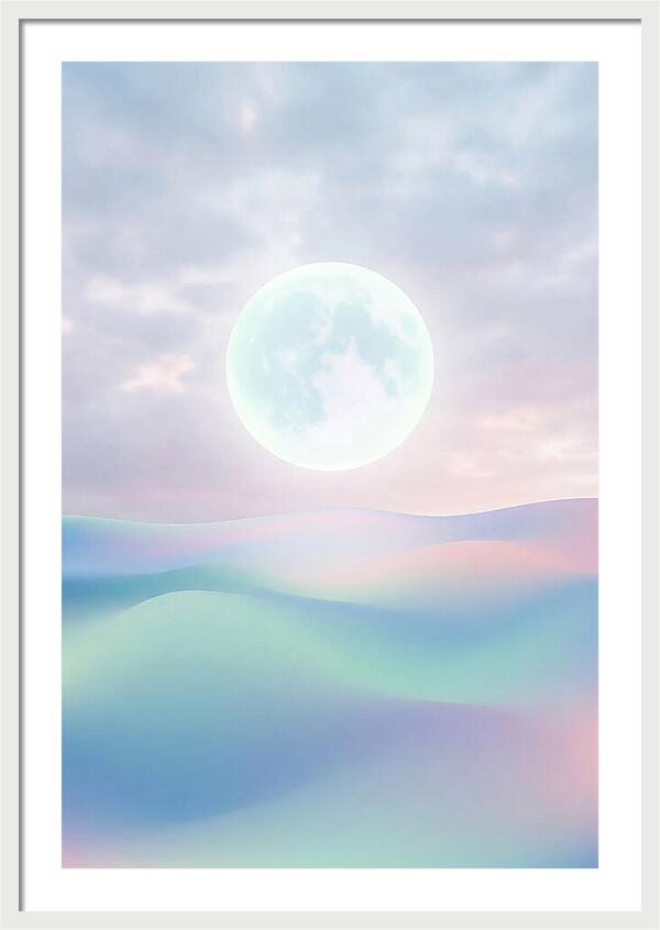 Moonlight Over Serene Waves