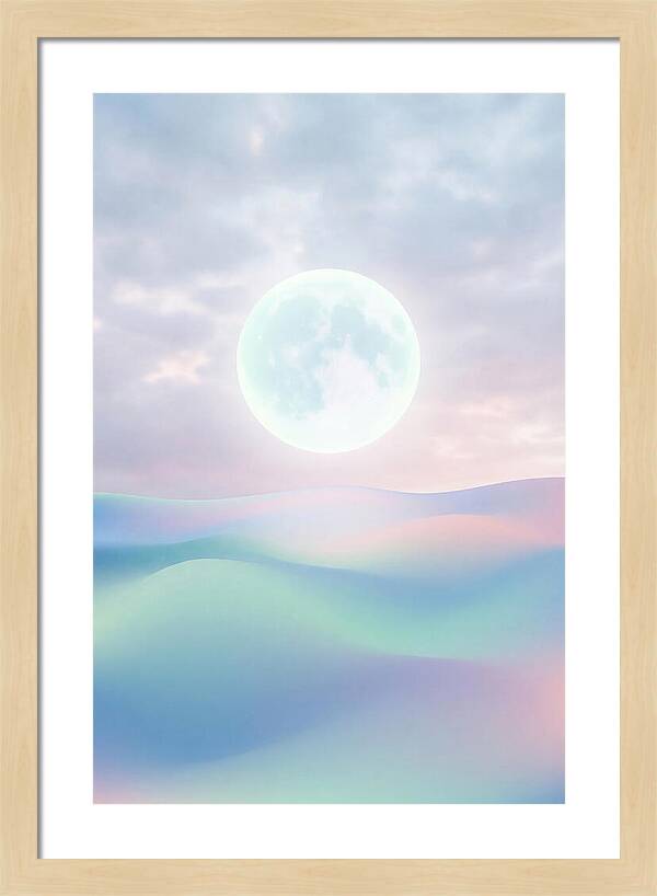 Moonlight Over Serene Waves