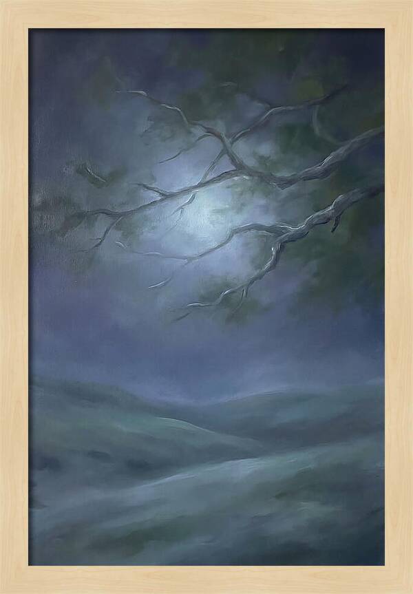Moonlight Through Tree Branches