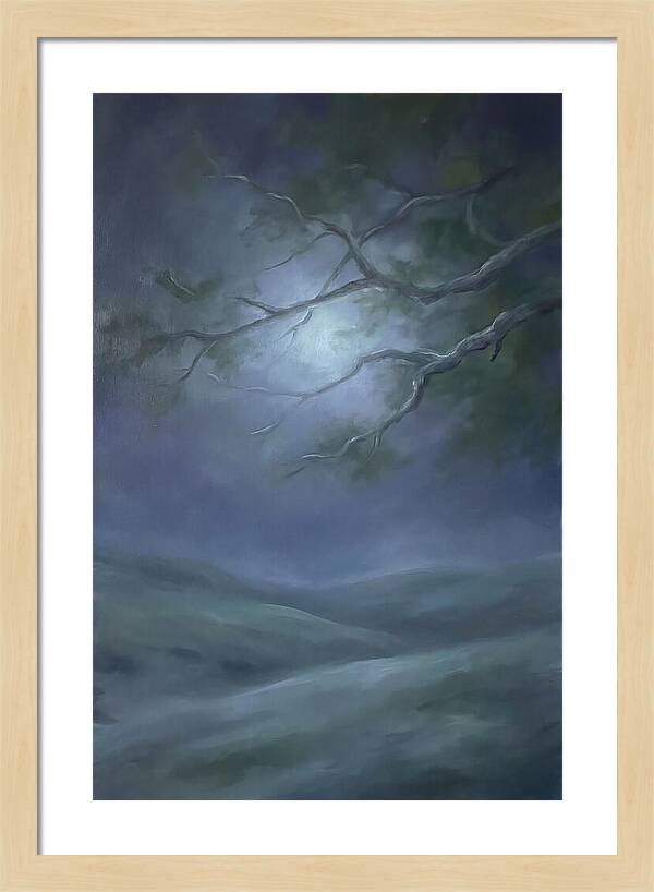 Moonlight Through Tree Branches