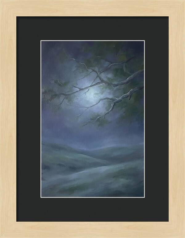 Moonlight Through Tree Branches
