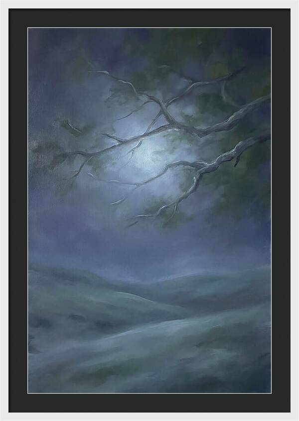 Moonlight Through Tree Branches