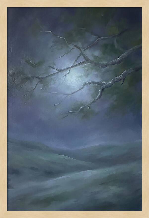 Moonlight Through Tree Branches