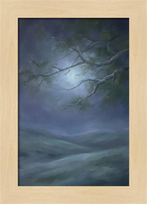 Moonlight Through Tree Branches