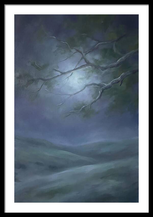Moonlight Through Tree Branches