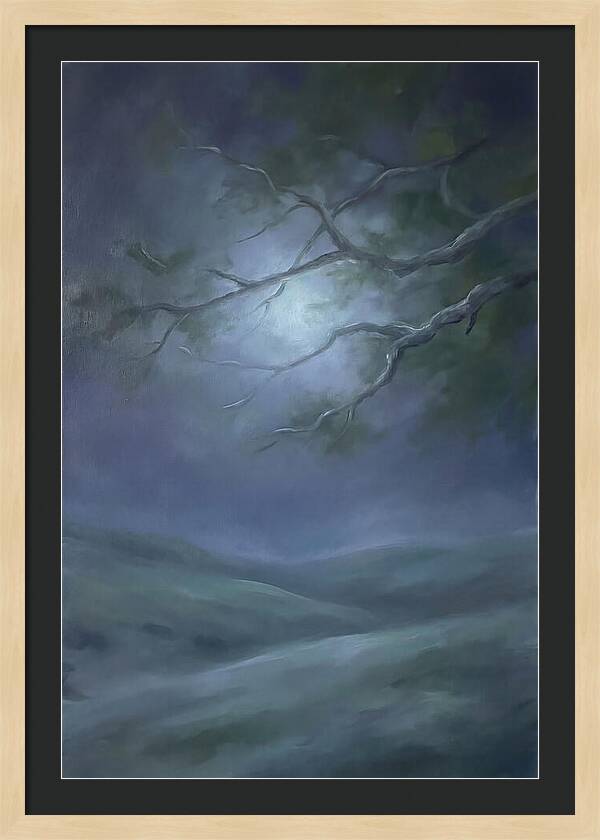Moonlight Through Tree Branches