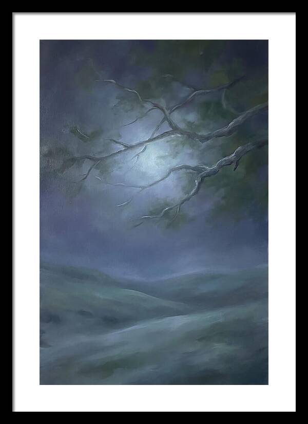 Moonlight Through Tree Branches