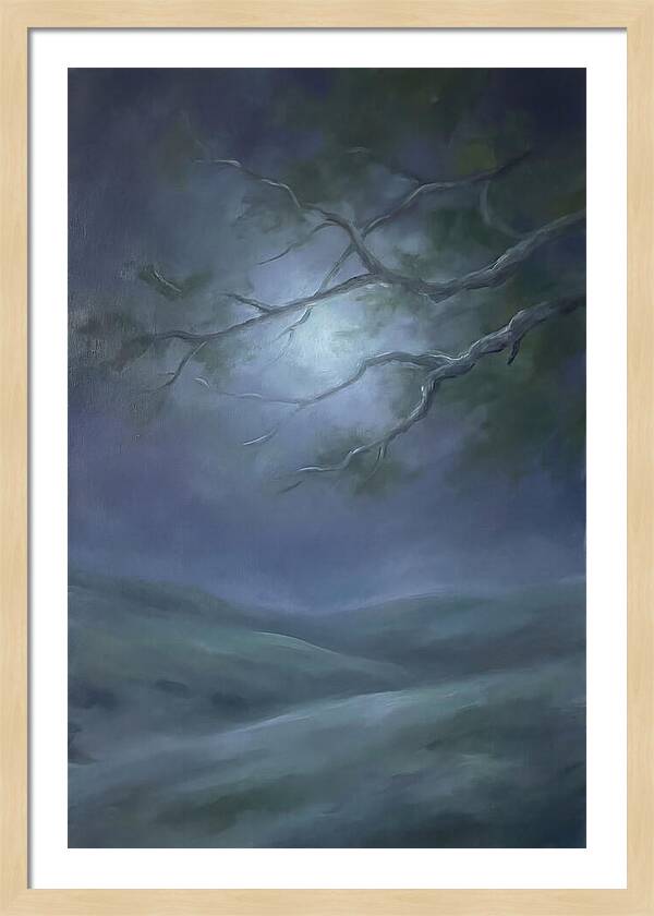 Moonlight Through Tree Branches