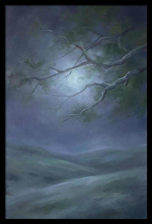 Moonlight Through Tree Branches