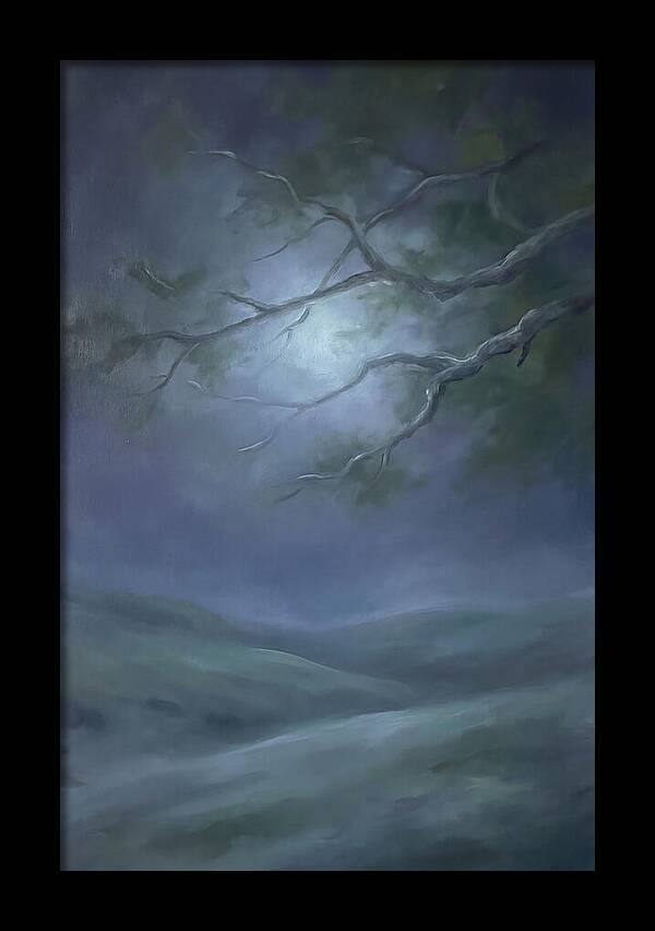 Moonlight Through Tree Branches