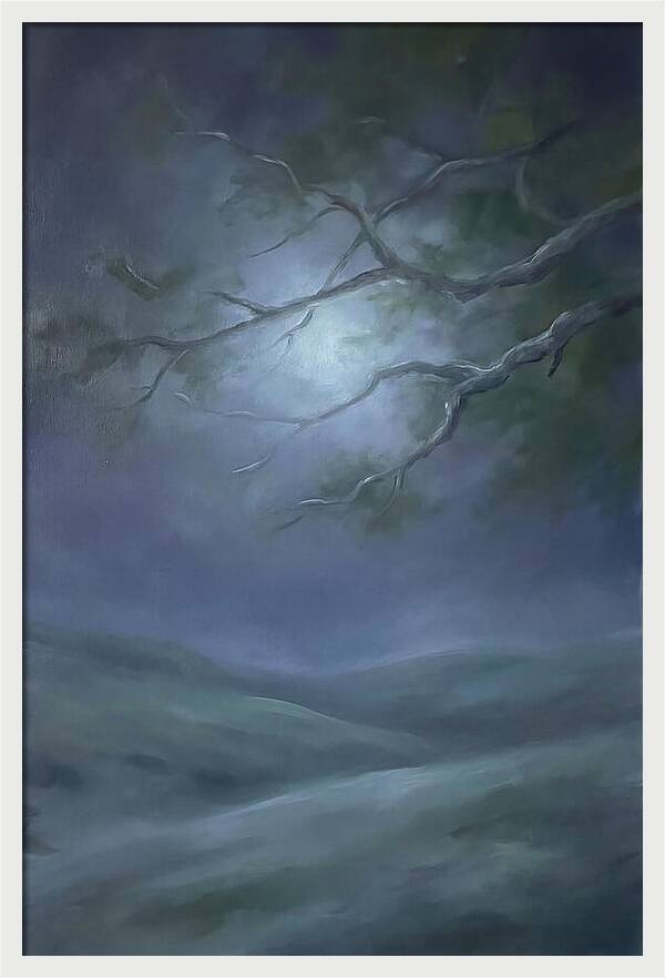 Moonlight Through Tree Branches