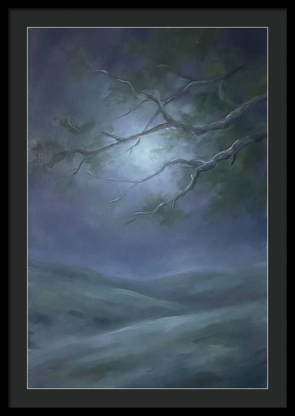 Moonlight Through Tree Branches