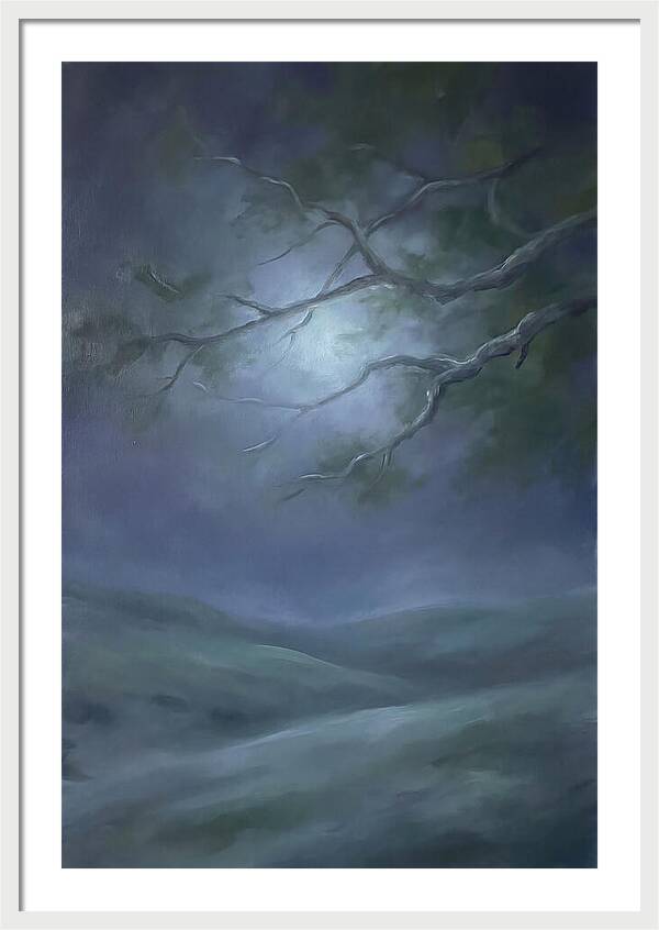 Moonlight Through Tree Branches