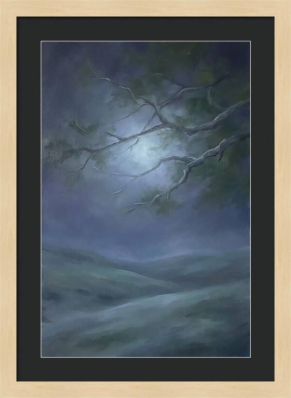 Moonlight Through Tree Branches