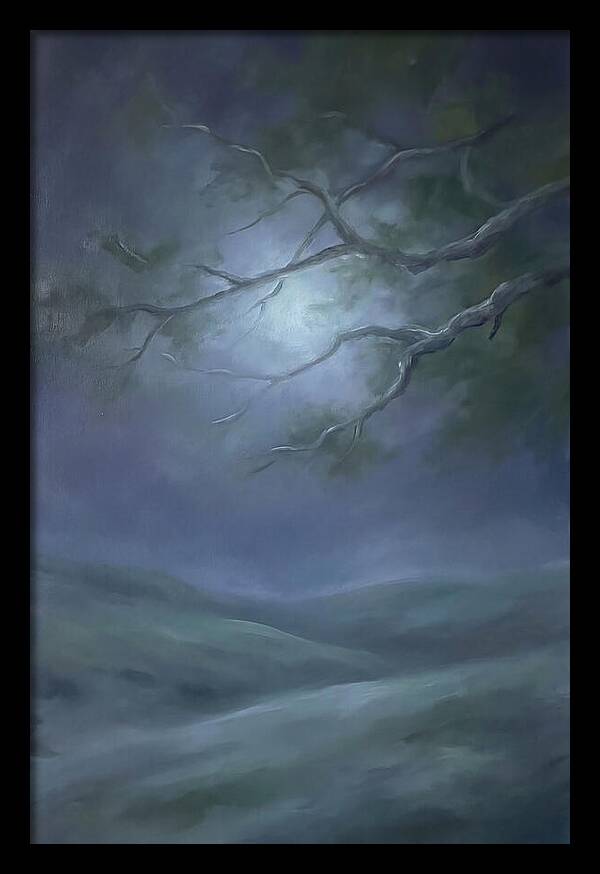 Moonlight Through Tree Branches
