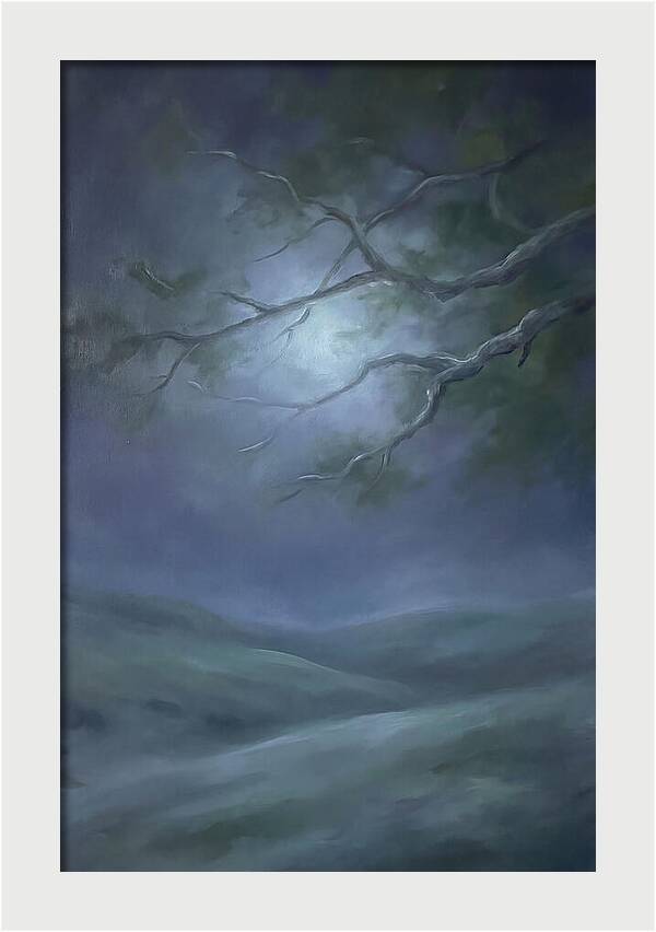 Moonlight Through Tree Branches