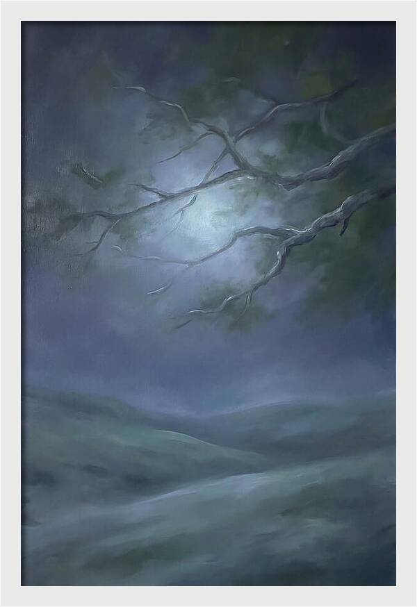 Moonlight Through Tree Branches