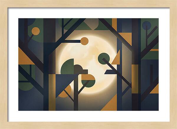 Moonlight Through Tree Branches