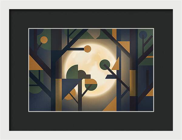 Moonlight Through Tree Branches