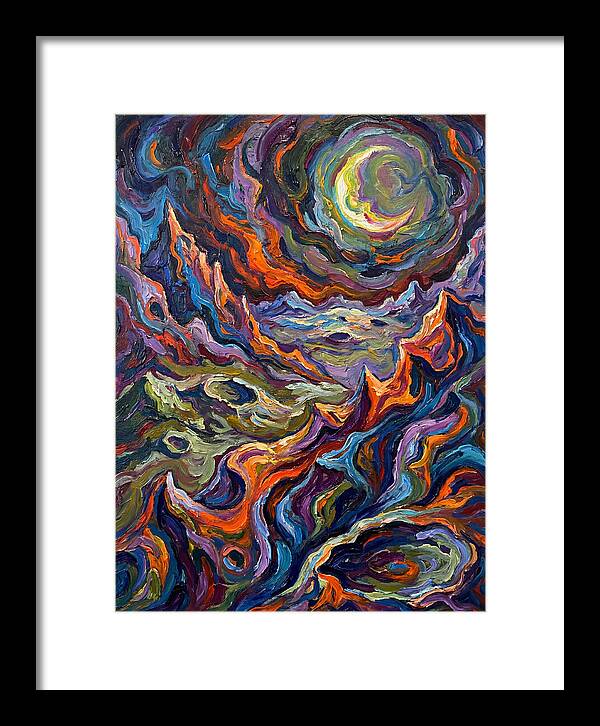 Moonlit Expressionist Landscape