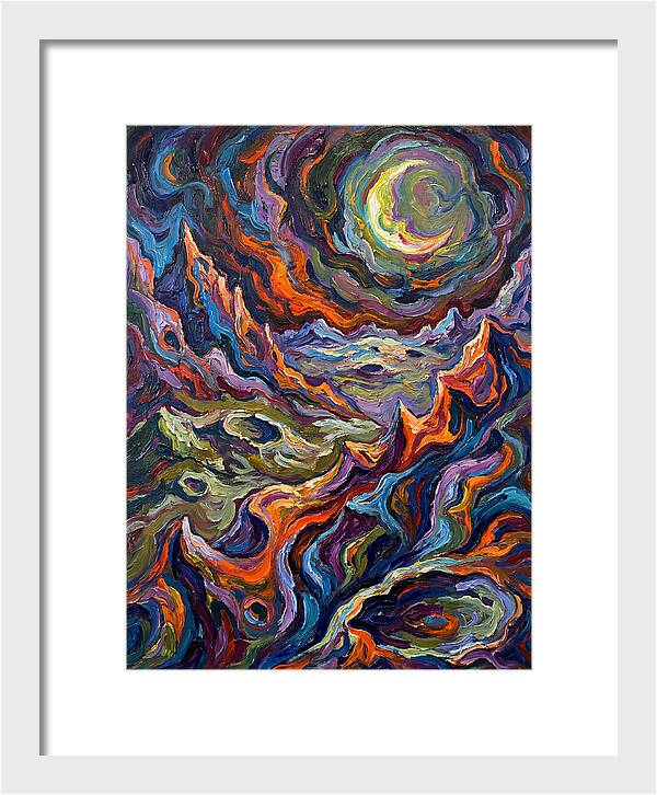 Moonlit Expressionist Landscape