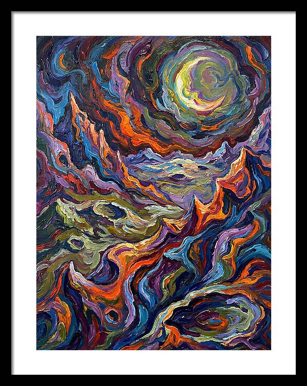 Moonlit Expressionist Landscape