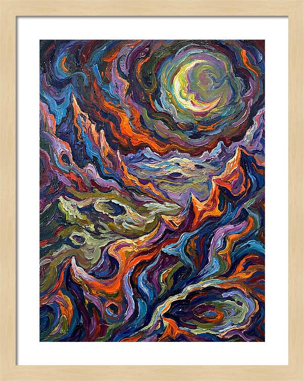Moonlit Expressionist Landscape