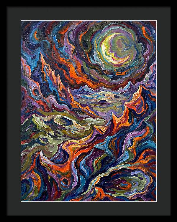 Moonlit Expressionist Landscape