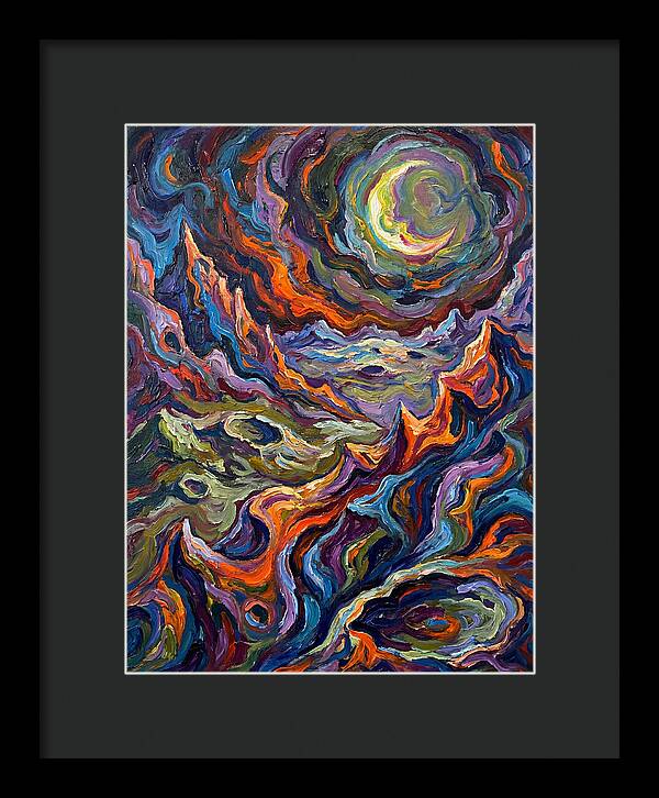 Moonlit Expressionist Landscape