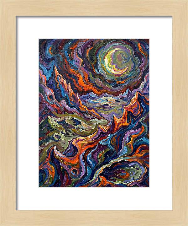 Moonlit Expressionist Landscape