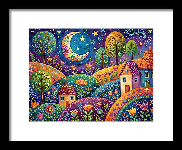Moonlit Folk Landscape