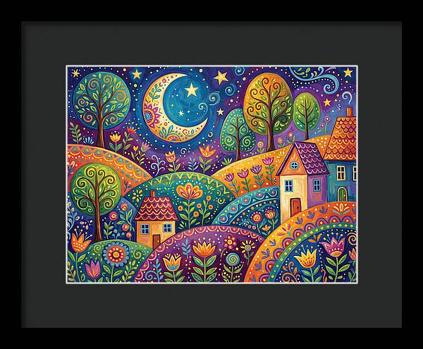 Moonlit Folk Landscape