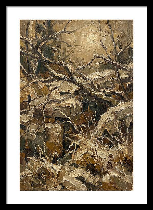 Moonlit Frost Over Nature