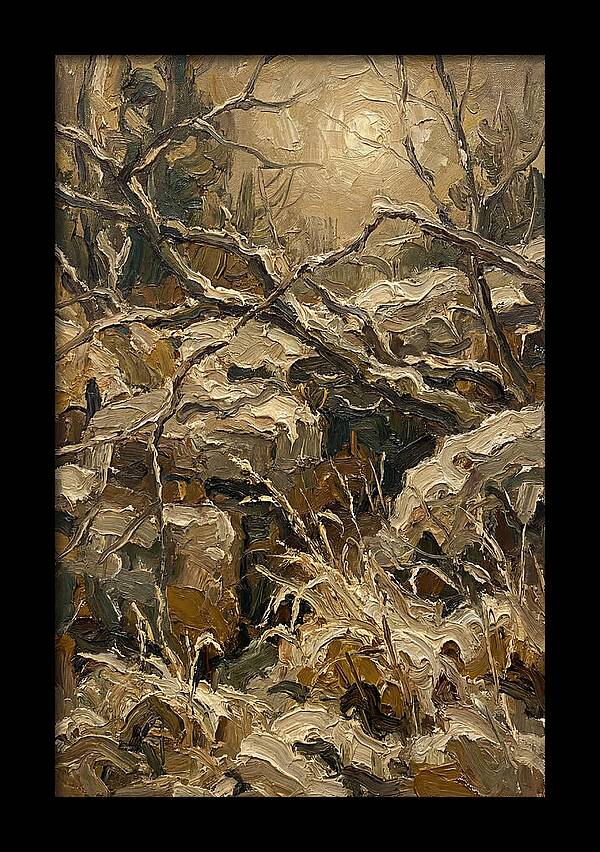 Moonlit Frost Over Nature