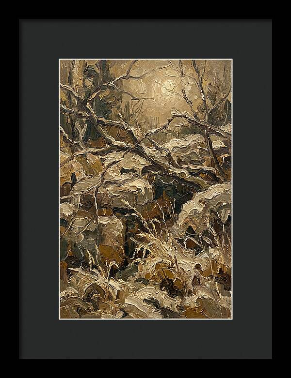 Moonlit Frost Over Nature