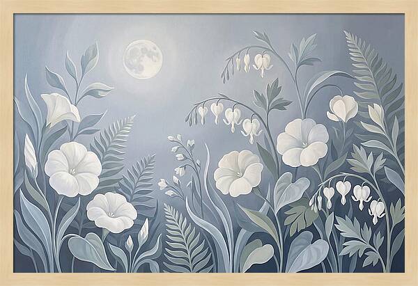 Moonlit Garden Blooms