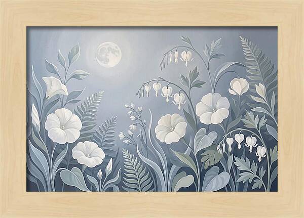 Moonlit Garden Blooms