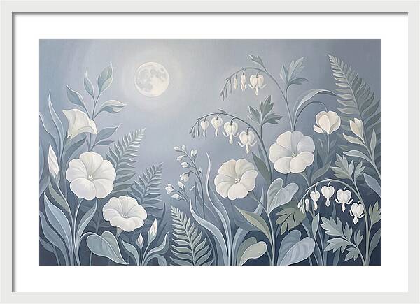 Moonlit Garden Blooms