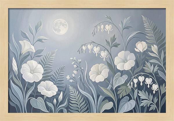 Moonlit Garden Blooms