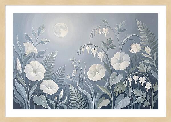 Moonlit Garden Blooms