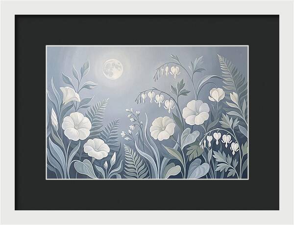 Moonlit Garden Blooms