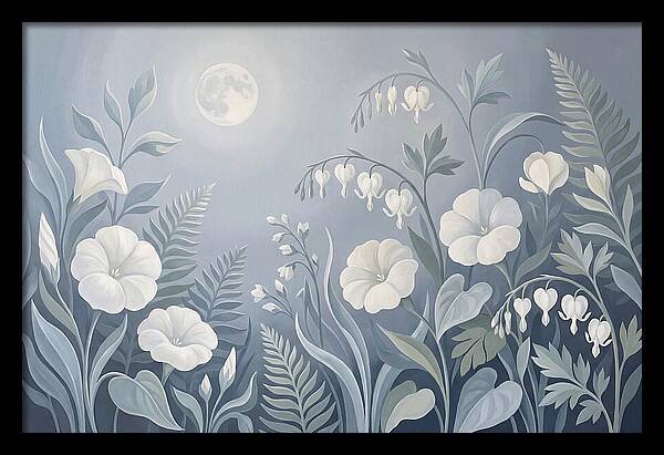 Moonlit Garden Blooms