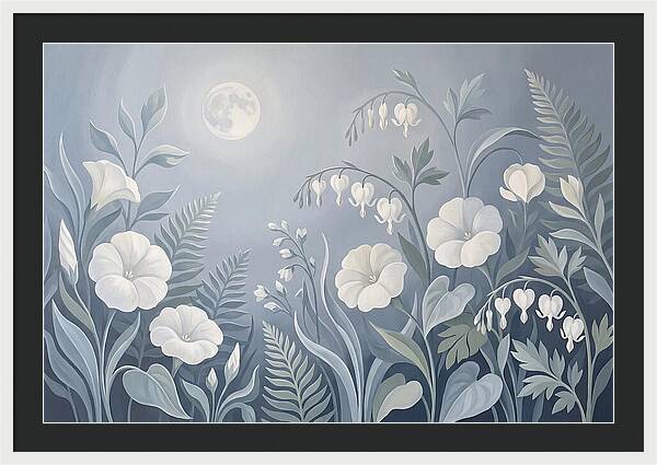 Moonlit Garden Blooms