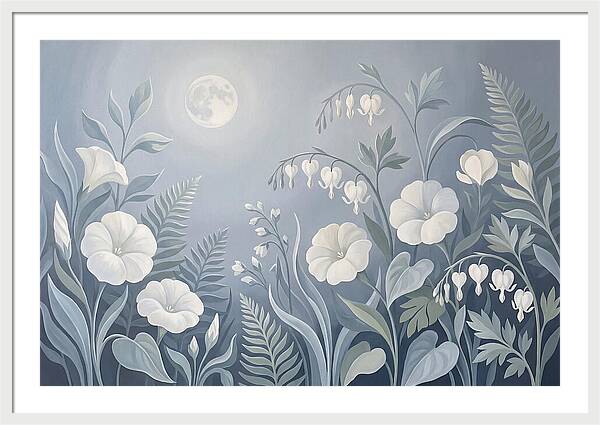 Moonlit Garden Blooms