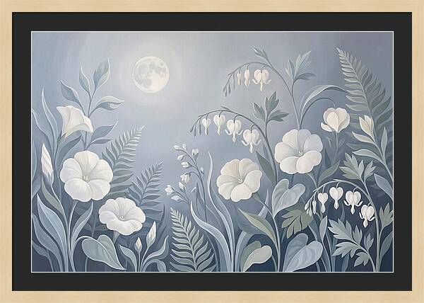 Moonlit Garden Blooms