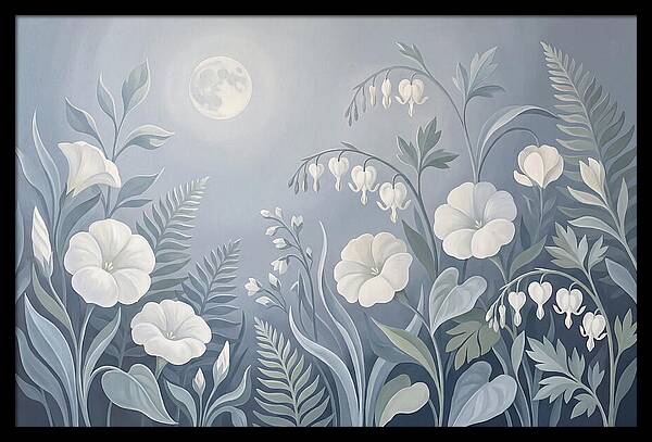 Moonlit Garden Blooms